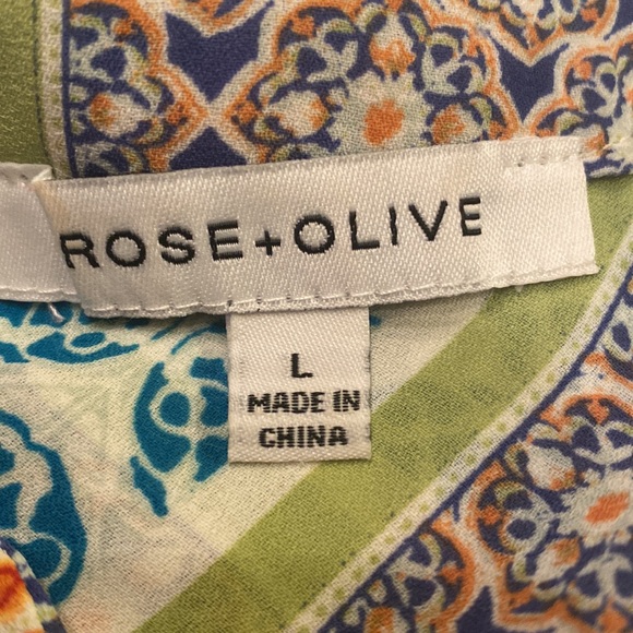 Rose + Olive Womens Sleeveless Blouse (L) - Picture 4 of 5